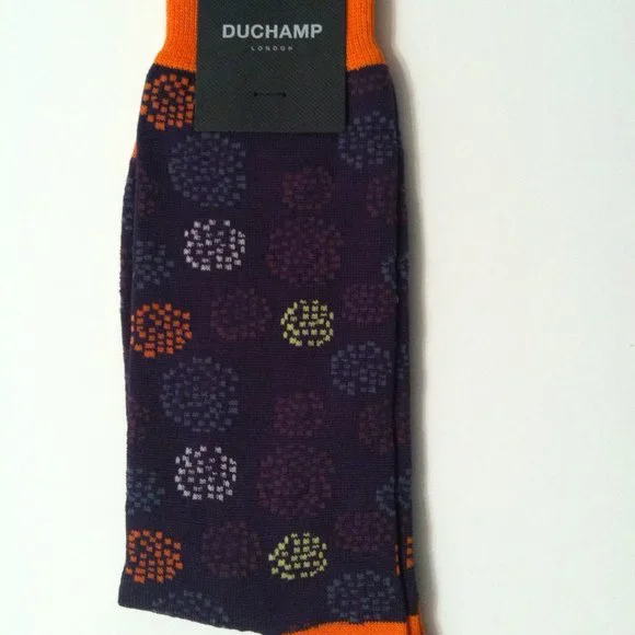 3 DUCHAMP MEN'S NEW 80%COTTON 20%NYLON DRESS SOCKS FIT SHOE SIZE: 7-13